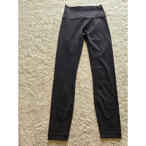 Lululemon Pink Crop Tank Top And Black Leggings Size 4 - Picture 11 of 16